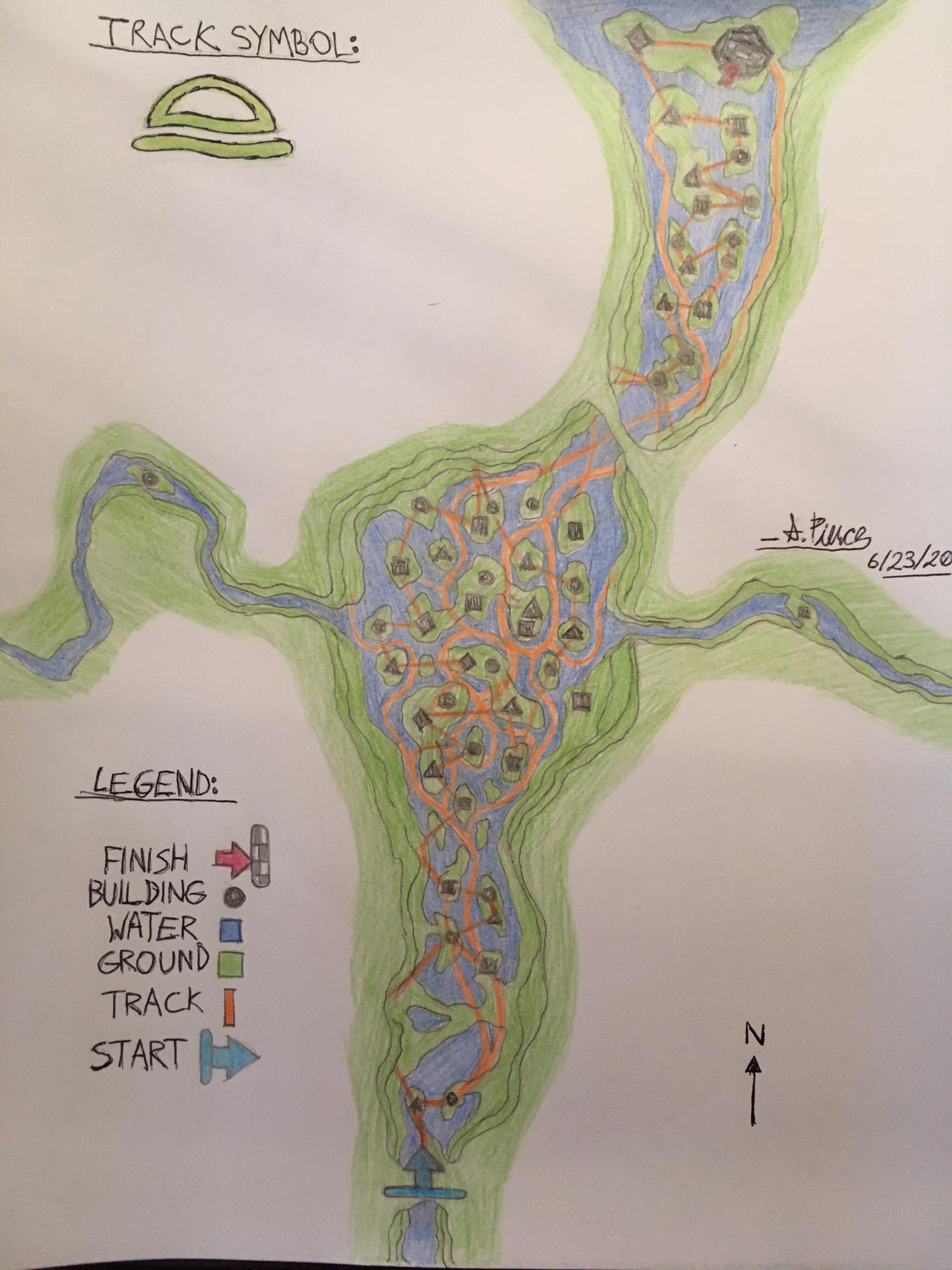 Light Realm Overhead Track Map